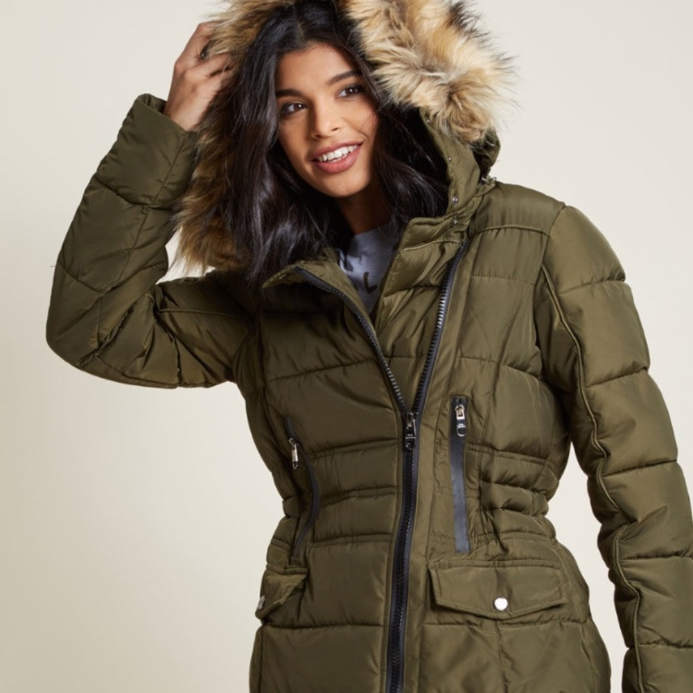 Never-worn Steve Madden green puffer jacket 1x